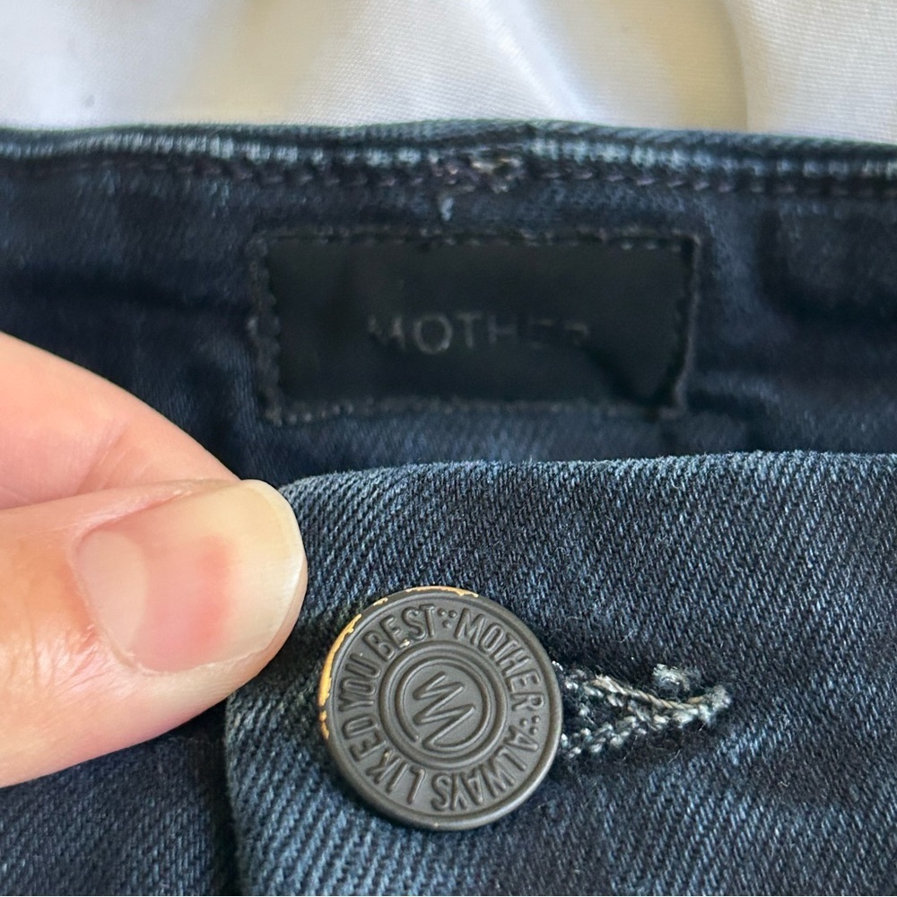 Mother The Pixie Ankle Fray jeans Holding Hands Tightly 30 - Picture 13 of 16